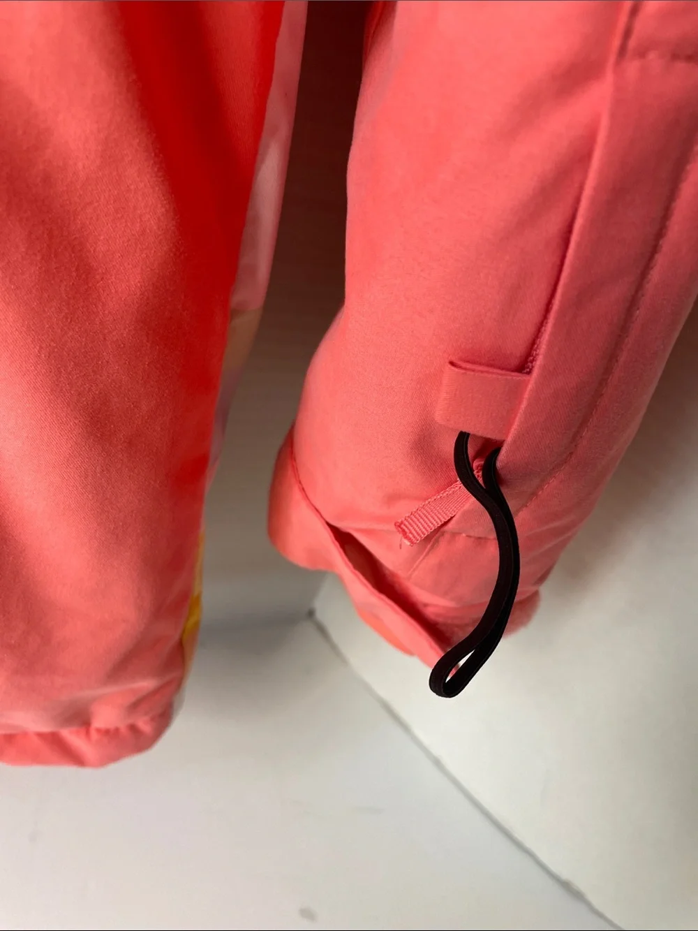 Swiss Tech Size 10-12  Girls Pink & Coral Colorblock Hooded Puffer Coat